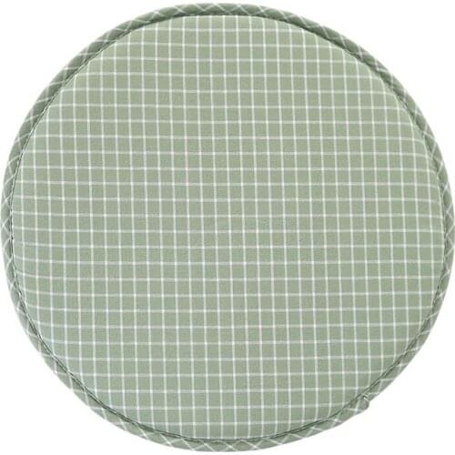 Stripe Antiskid Cotton Linen Round Chair Seat Cushion,Latch Hook Thin Sitting Pad Chair Seat Mat,Home Office Decorative Cushion