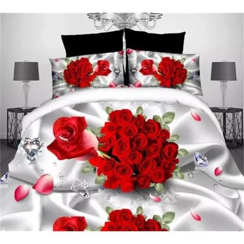 Bed Linens Bedding For Valentines Day Bedroom Super Comforter Bedding Sets King Tiger Rose Quilt Cover Bed Sets Roupa De Cama