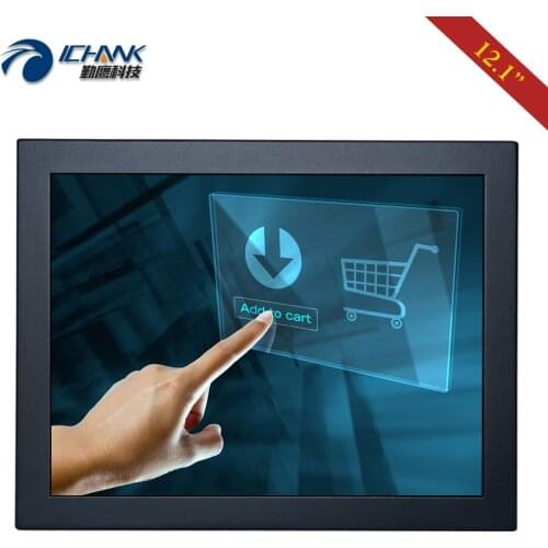 ZB120TC-DUV2/12.1" inch 1024x768 4:3 DVI USB VGA Industrial Equipment Anti-jamming Resistive Touch LCD Screen PC Monitor Display