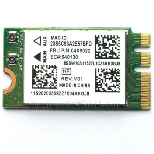 QCNFA335 WiFi WLAN card 802.11bgn NGFF +Bluetooth 4.0 FRU 04X6022 for IBM/Lenovo G40-30 G40-70M B50-45 B50 G50-45 Z40-70 Flex