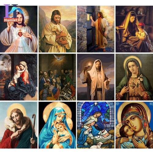 80x100cm Paint By Numbers For Adults With Frame Jesus Religion Love Peace God Icon Painting By Numbers Acrylic Paint Jesus Decor