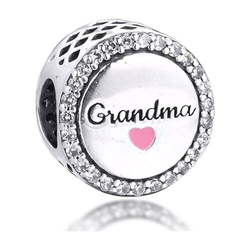 CKK Winter Fit Pandora Bracelets My Dear Grandma Charms Silver 925 Original Beads for Jewelry Making Sterling DIY