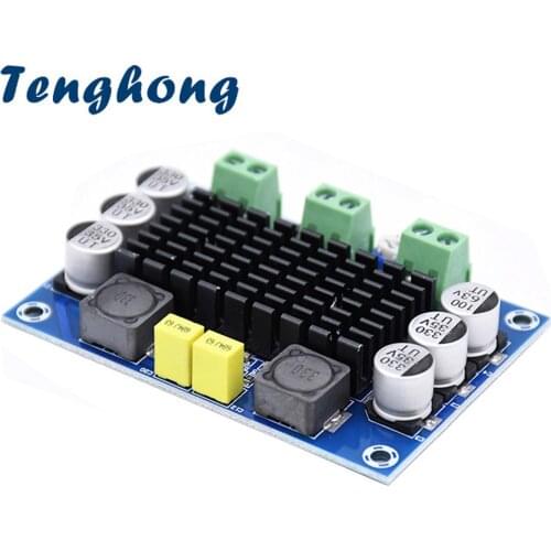 Tenghong 1PCS 100W TPA3116DA Mono Channel Digital Power Audio Amplifier TPA3116D2 Board DC12-26V Amplificador For Home Speaker