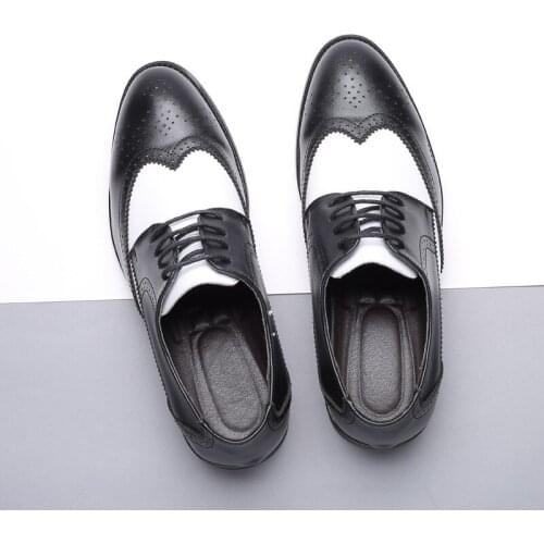 Brogue Shoes Men Formal Italian Brand Business Shoes Men Oxford Shoes Leather Coiffeur Dress Elegant Shoes For Men Erkek Ayakkab