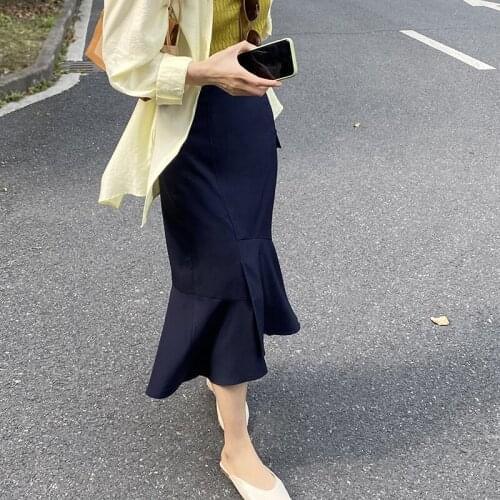 2021 Summer Woman Skirts High Waist Mermaid Skirts Women Casual Elegant Bodycon Skirts Femme Mujer Faldas Jupe Streetwear