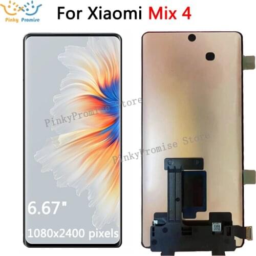 AMOLED For Xiaomi Mix 4 lcd Display with touch panel Screen Digitizer assembly For Mi mix4 display