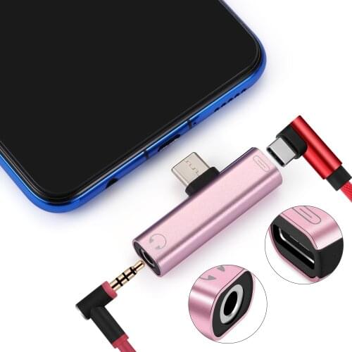1PC USB Type C to 3.5mm Headphone Jack Mini Adapter AUX Cable Connector for Samsung S10 S9 for Huawei Mate20 Smartphone