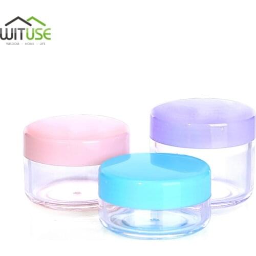 10g 15g 20g Empty Clear Cosmetic Storage Jar Pot Eyeshadow Makeup Face Cream Lip Balm Container Box Portable Cream Box