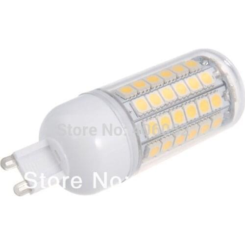 10pcs/lot AC220V 69leds smd5050 LED Corn Bulb Light LED Lamp g9 e27 12w white / warm white