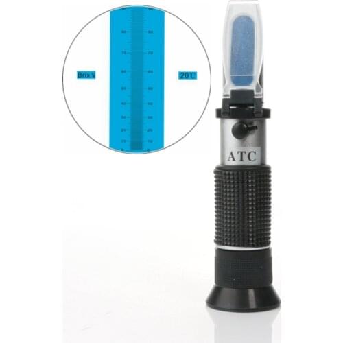 3in1 Honey Refractometer Portable High Concentration 58%~90% Brix 38~43 Be 12-27% Water Bees Sugar Food ATC Beekeeping Meter