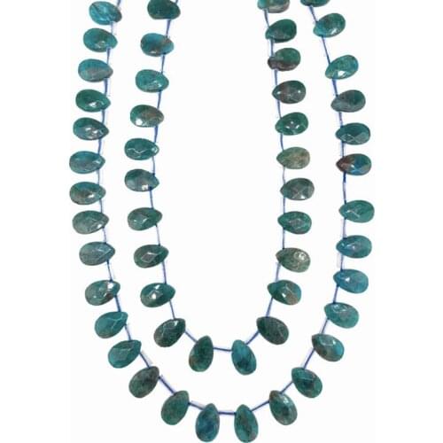 8X12mm Strand Natural Green Apatite Gemstone Faceted Tear Drop Shape Beads for DIY Jewelry Making Soul Energy Crystal Bracelet