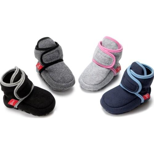 2021 Winter Boots Newborn Baby Boy Girl Booties Cotton Sole Soft Flat Comfort Anti-slip Warm Toddler First Walker Crib 0-18m
