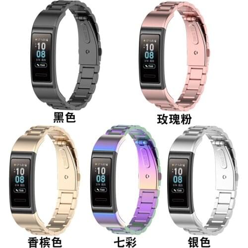 Stainless Metal Wrist Strap For Huawei band 3 / band 3 pro Smartwatch Wristband Sport Bracelet For Huawei band 4 pro TER-B29 B09