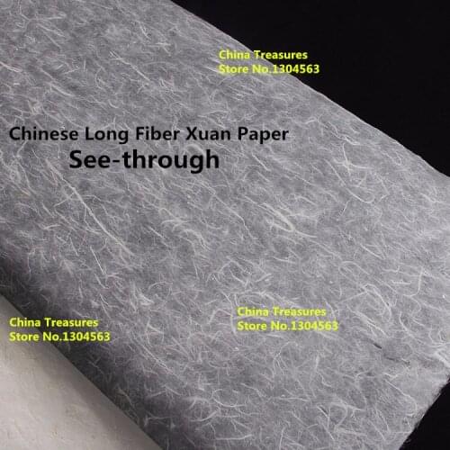 97cm*180cm*50pcs See-through Long Fiber Xuan Paper Calligraphy Painting Paper Rice Paper Mulberry Paper