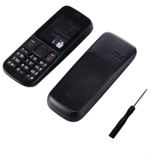 For Nokia 101 1000 101 1010 Dual card version Housing Cover Case Front Frame+Battery Door+Middle Cover+keypads