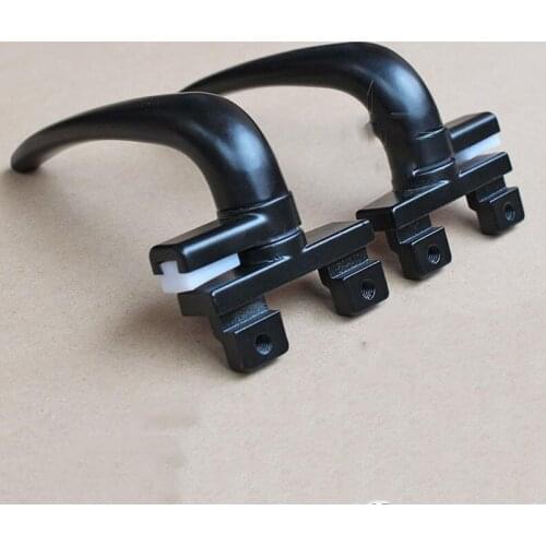 Black white Aluminum Inside outside open window door handle push window lock handle