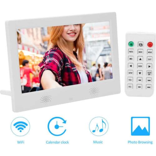 10 inch HD Digital Photo Frame 1024x600 Resolution Support MP3/MP4/Image Playback 100V-240V Display Picture Frame