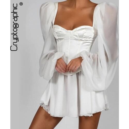 Cryptographic Summer Chiffon Dresses