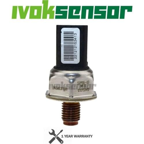 Fuel Rail Pressure Sensor 55PP06-03 9658227880 1920GW For Peugeot 307 206 Citroen C1 C2 C3 C4 Xsara Berlingo Picasso 1.4 1.6 HDI