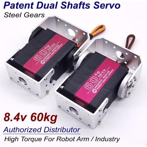 DSServo RDS5160 SSG 60kg 8.4v High Voltage Torque Stainless Steel Gear Digital Servo For RC Model Robot Arm Arduino DIY Industry