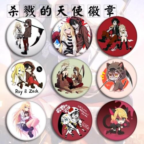 5.8cm Anime Collection Badge Angels of Death Cartoon Figure Surrounding Costumes Badge