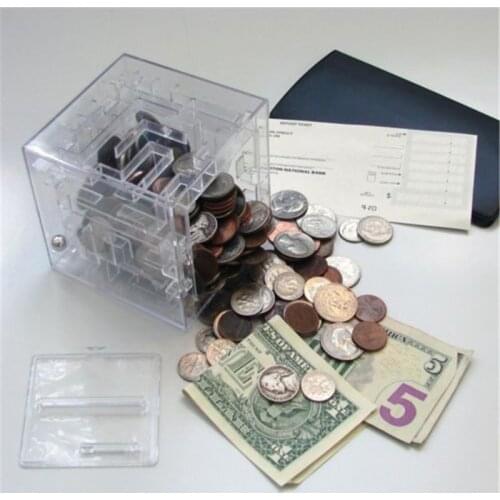 Money Saving Boxes Creative Maze Coin Box Puzzle Gift Game Prize Saving Bank Gifts