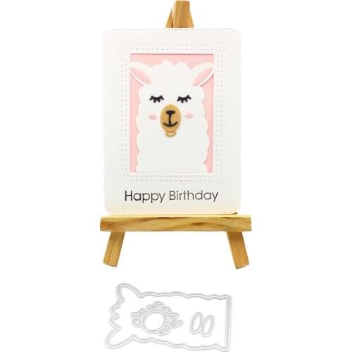KSCRAFT Lovely Alpaca Llama Metal Cutting Dies Stencils for DIY Scrapbooking/photo album Decorative Embossing DIY Paper Cards
