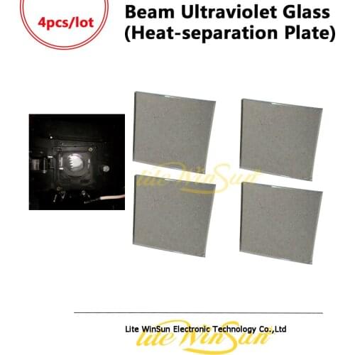 Litewinsune 4PCS FREE SHIP Ultraviolet Glass Heat-separation Plate Lamp Parts for Beam 5R 200W Beam R7 230W Moving Head Light