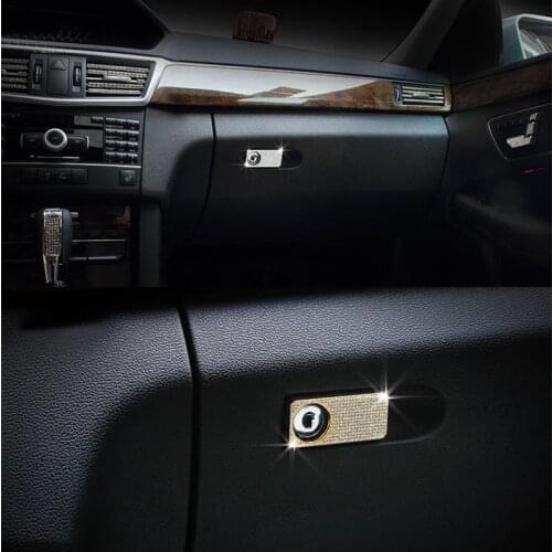 Car styling Car sticker For Benz C E GLK CLS GL GLE CLASS Auto Car Console Storage Glove Box Handle Cover Trim for Accessories