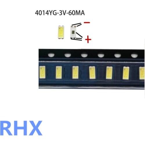 100%NEW high quality 3V SMD Lamp Beads with Lens Fliter for 32-65 inch LED TV Repair 4014 3v