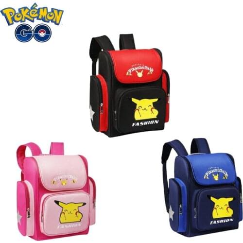 2021New Pokemon Pikachu Anime Cartoon Waterproof Children School Bags Backpacks Boys Girls Book Bag Primary School Shoulder Bag
