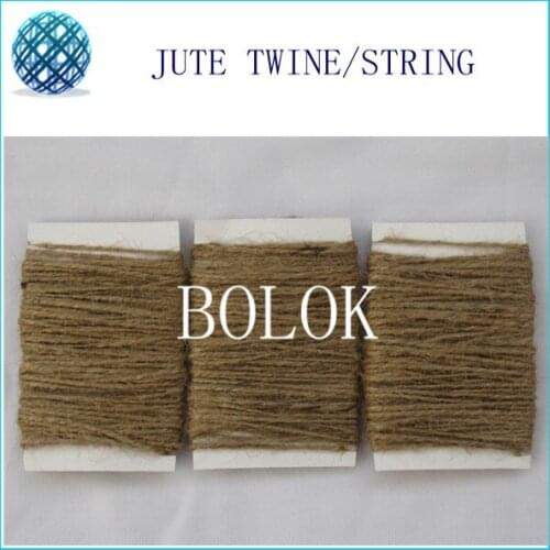 Free shipping 100pcs/lot 10m/card Natural Jute Twine Cord DIY/Decorative gardening twine
