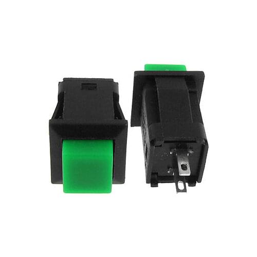 SPST (ON)/OFF Green Square Momentary Push Button Switch N/O Normal Open