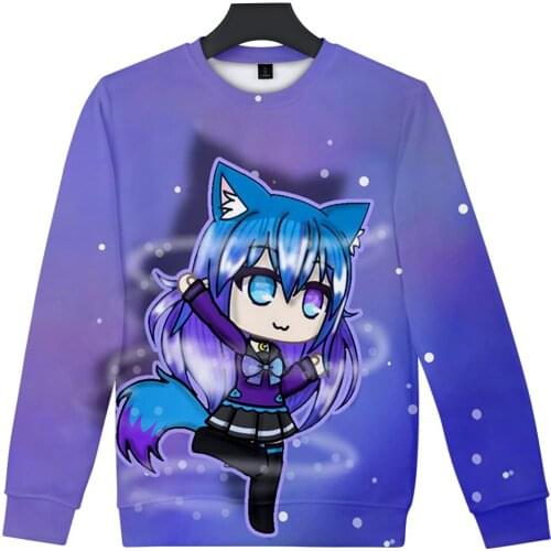 Gacha Life 3D Print Hip Pop Hoody boys/girls O-neck Sweatshirt Harajuku Tops High Quality Round Collar Spring Autumn Clothes