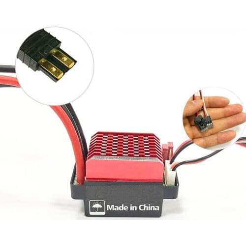 60A Brushed Electric Speed Controller ESC For RC 1/10 Car TRX-4 D90 Truck Monster Crawler Tank Fishing Bait Boat