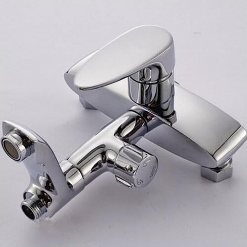 L16078 High Quality Chrome Finish Brass Material Bath and Shower Mixer