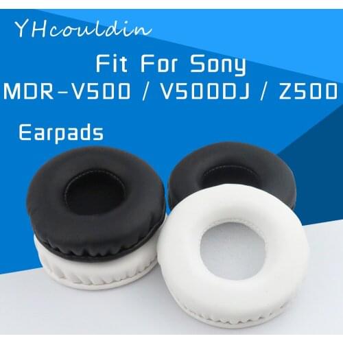 YHcouldin Earpads For Sony V500 V500DJ Z500 MDR-V500 MDR-V500DJ MDR-Z500 Headphone Accessaries Replacement Leather