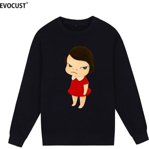 Yoshitomo Nara Kawaii Funny Anime Harajuku Novelties Cute Cool Fashion Sweatshirts Hoodies men women unisex