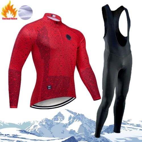 2021 INEOS Winter Cycling Clothes Long Sleeve Clothing Riding Jersey Set Thermal Fleece Maillot Ropa Ciclismo Invierno Keep Warm