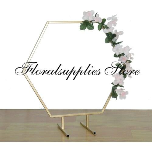 10PCS Metal Stand for Floral Arrangement Gold Vase Floristic Wedding Decor Table Centerpiece Decoration Wedding Arch
