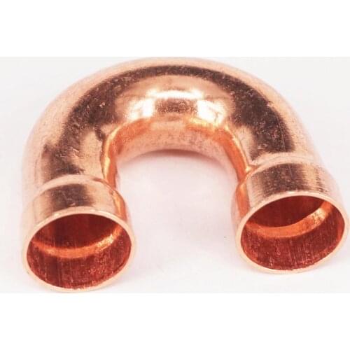 19x1.0x40mm 180 Degree Return Bend Copper End Feed Plumbing Pipe Fitting for gas water oil