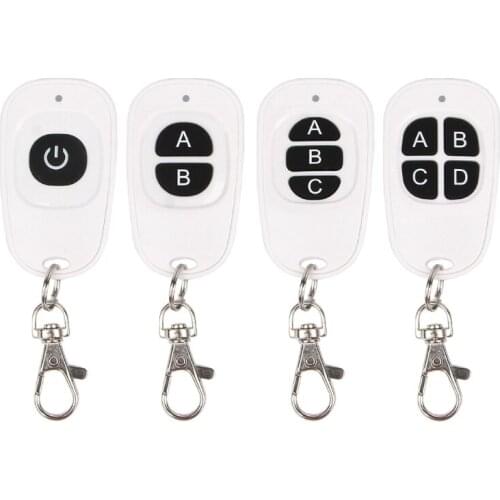 1CH 2CH 3CH 4CH RF Wireless Remote Control 1-4 Button Transmitter 433 MHz EV1527