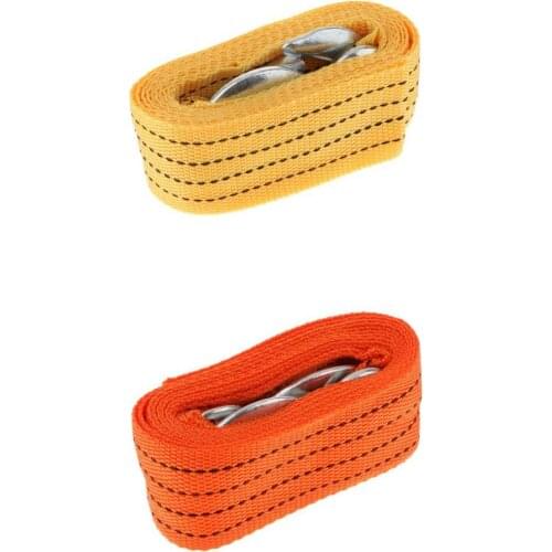 2 X Tow Strap & Hook Heavy-Duty 2 In. X 10 Ft.x 10,000 Lb Polyester