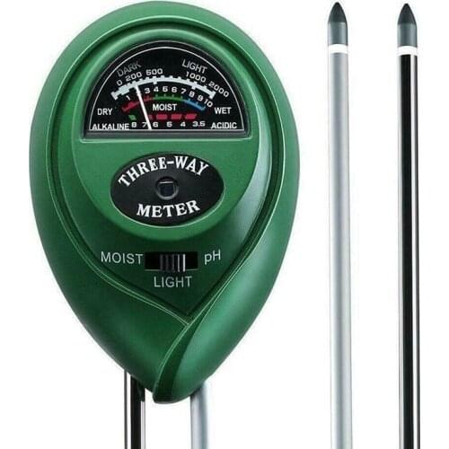 3 in 1 Soil PH Tester Water Moisture Test Light Meter For Garden Plant Multi-purpose Agricultural Cultivation Testing Tool