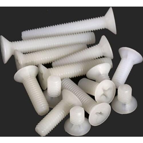 30pcs M2.5 Countersunk head Phillips screw Nylon screws Plastic grub bolt 5mm-15mm Length