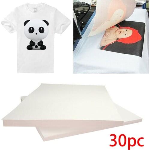 5/30/50/100pcs T-Shirt Printing On Thermal Transfer Paper Light Fabric Fabric Process A4 Paper design shirts bags aprons Papers