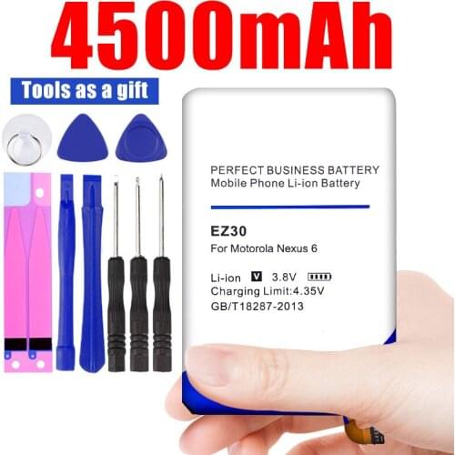 4000mAh EZ30 Battery for Motorola Nexus 6 Google Battery XT1115 XT1110 Nexus6 Cell Phone
