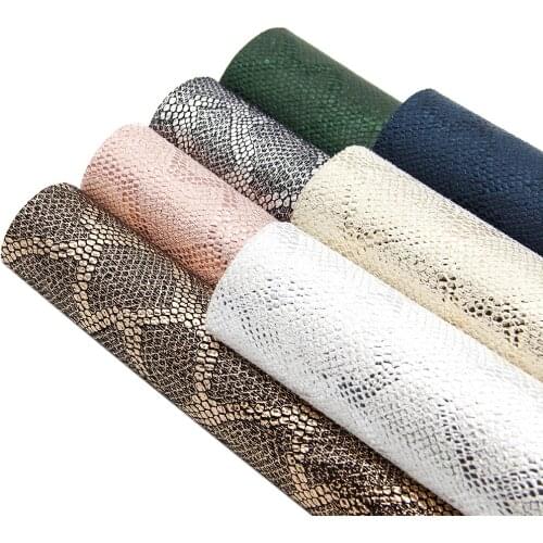 David accessories 20*33cm Snake Artificial Synthetic Leather DIY Sewing Garment Knotbow Bag Craft Material,1Yc4670