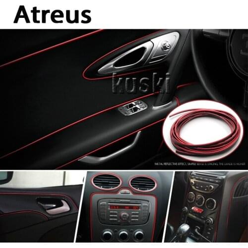 Atreus 3m Car Center Console Internal Trim Stickers For Ford Focus 2 3 Fiesta Toyota Corolla Avensis Mazda 3 6 cx-5 Lada Lexus