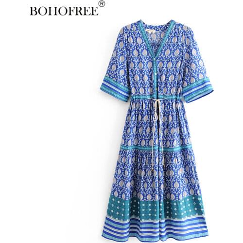 Стильные летние платья BOHOFREE China At AliExpress